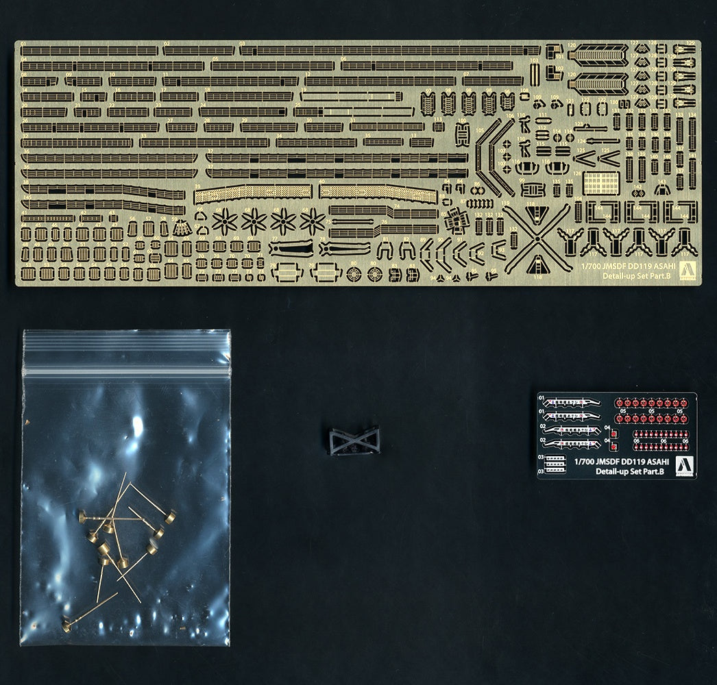 Aoshima 1/700 DD-119 ASAHI Type Photoetched Set | 4905083055663