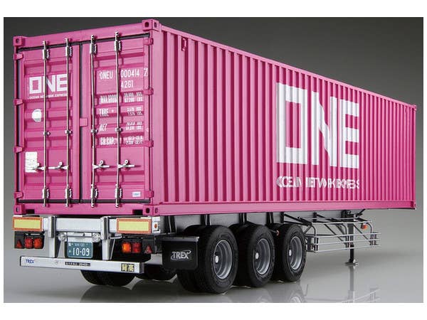 Aoshima 1/32 NIPPON TREX Container Trailer/Ocean Network Express | 4905083055847