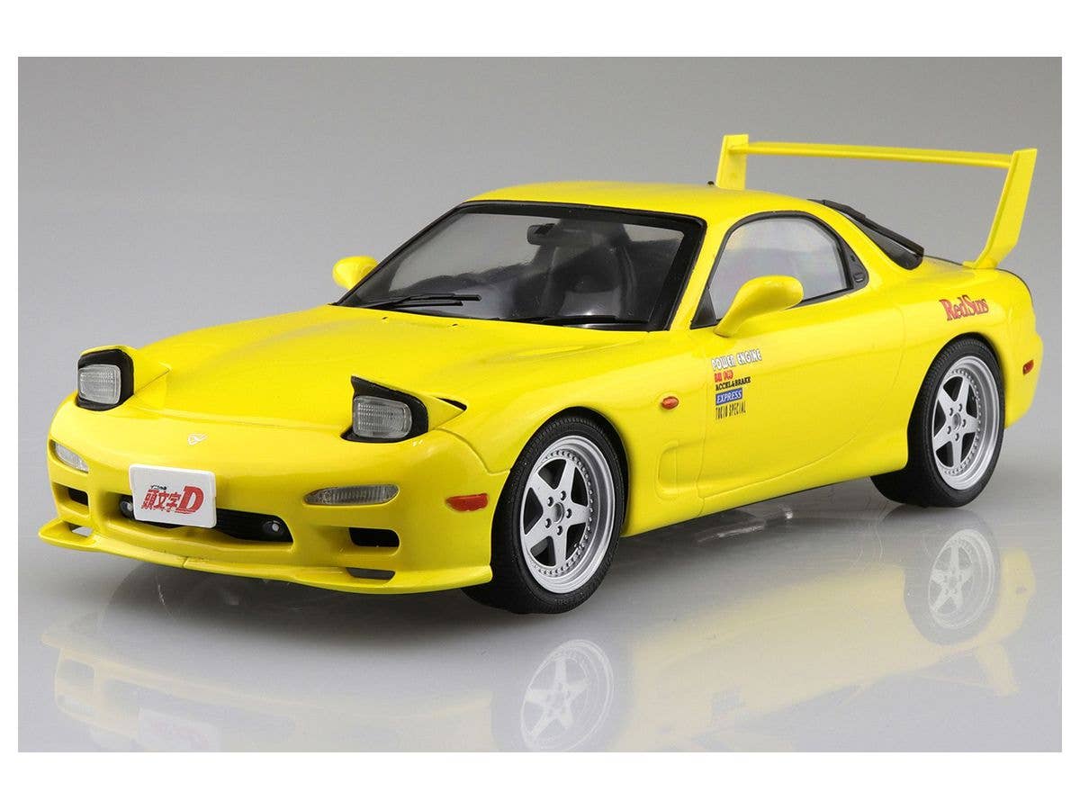 Aoshima 1/24 INITIAL D TAKAHASHI KEISUKE FD3S RX-7 COMICS VOL.1 Ver. Pre-painted | 4905083056233