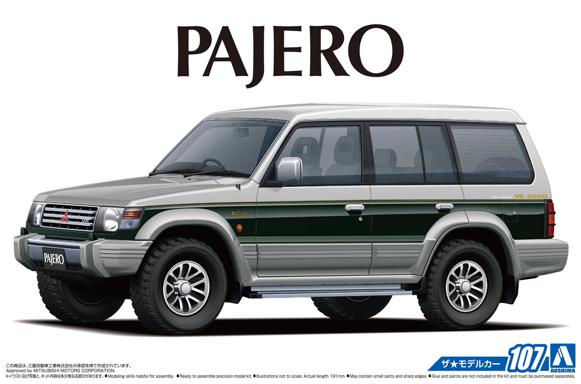 Aoshima 1/24 Mitsubishi V43W PAJERO SUPER EXCEED '91 | 4905083057100