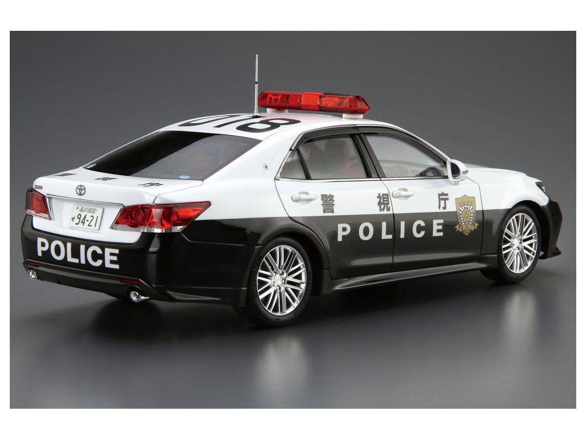 Aoshima 1/24 Toyota GRS214 CROWN PATROL CAR FOR TRAFFIC CONTROL '16 | 4905083057520