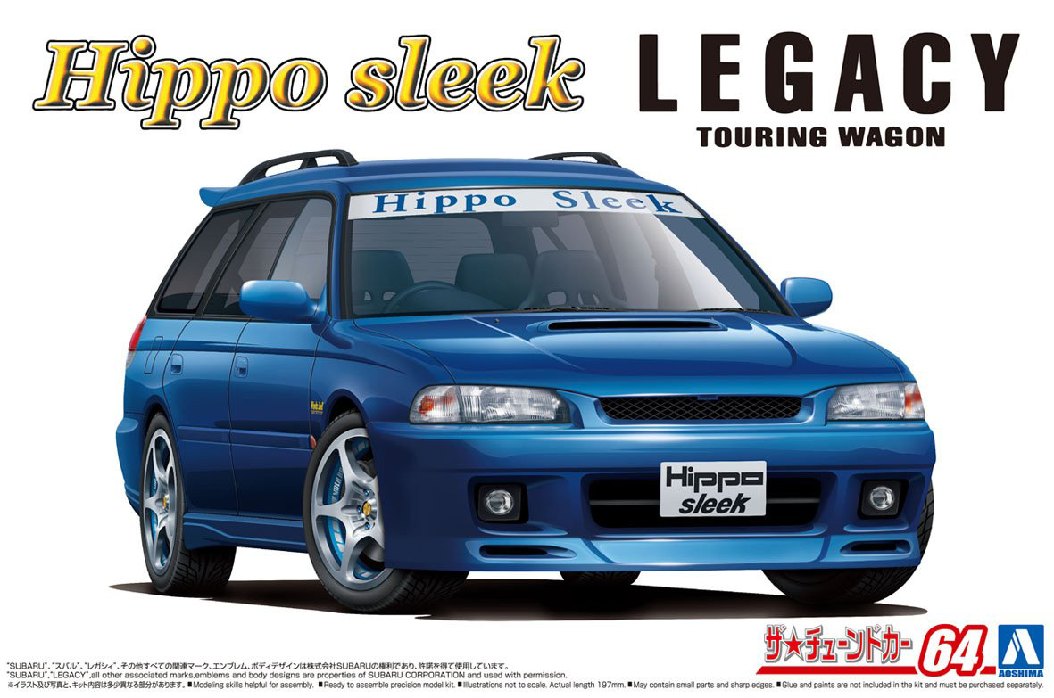 Aoshima 1/24 HIPPO SLEEK BG5 LEGACY TOURING WAGON '93 (Subaru) | 4905083058008