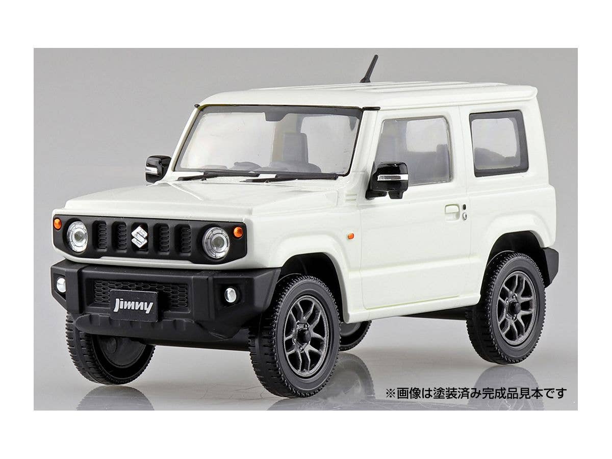 Aoshima 1/32 SNAP KIT #08-E Suzuki Jimny (Pure White Pearl) | 4905083058176