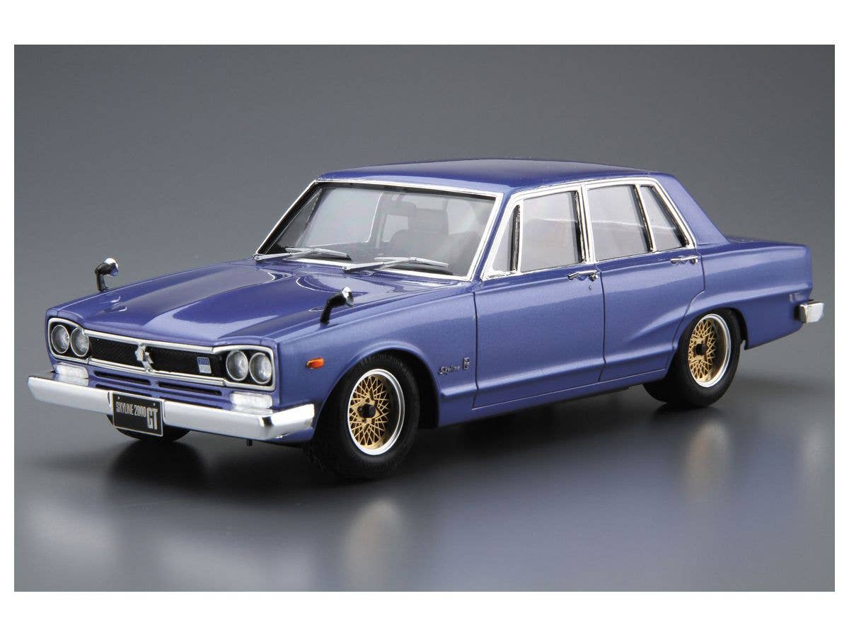 Aoshima 1/24 Nissan GC10 Skyline 2000GT '71 | 4905083058367