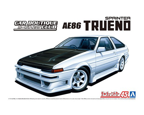 Aoshima 1/24 CAR BOUTIQUE CLUB AE86 TRUENO '85 Toyota | 4905083058633