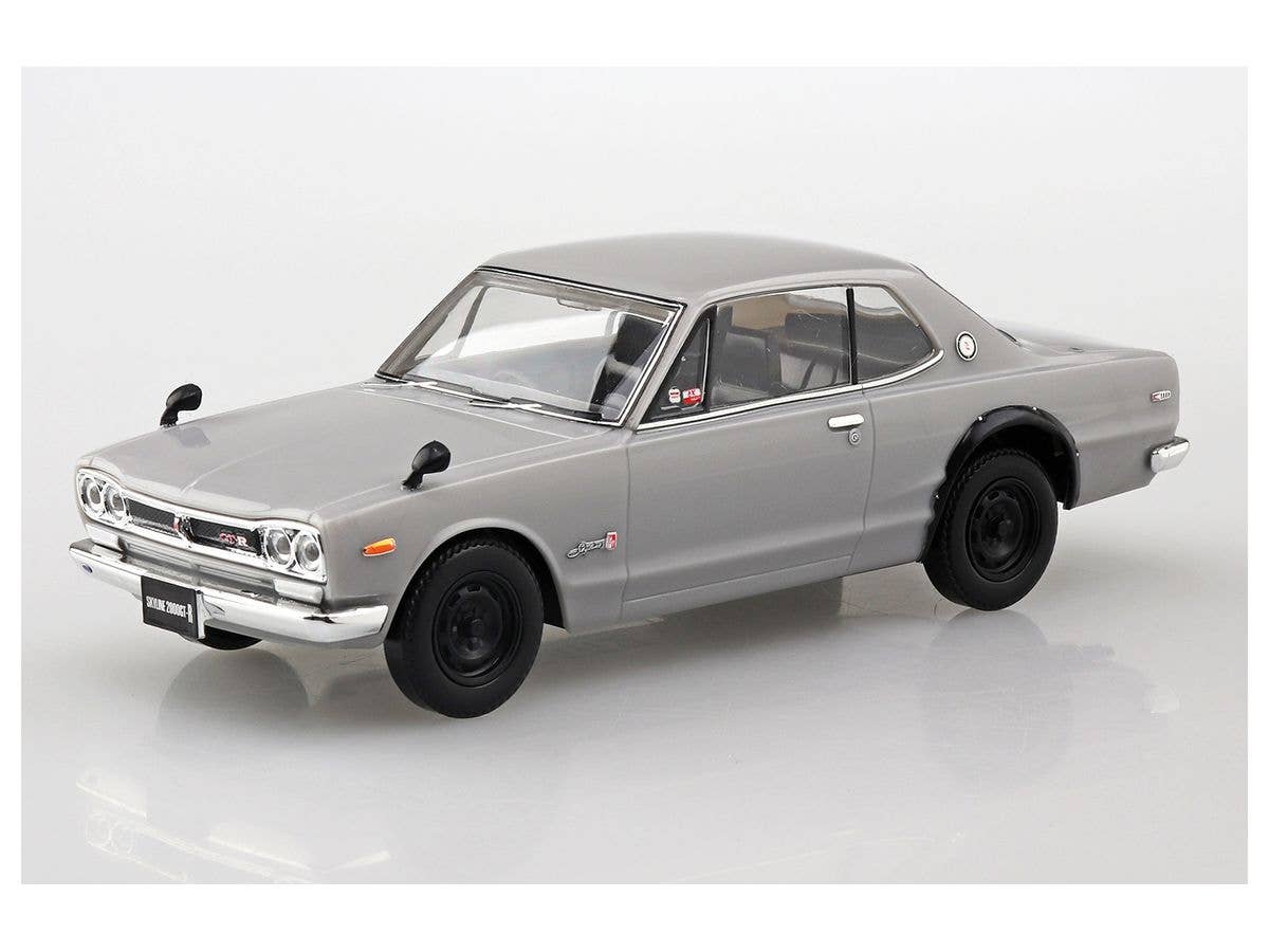 Aoshima 1/32 SNAP KIT #09-A Nissan Skyline 2000 GT-R (SILVER) | 4905083058824