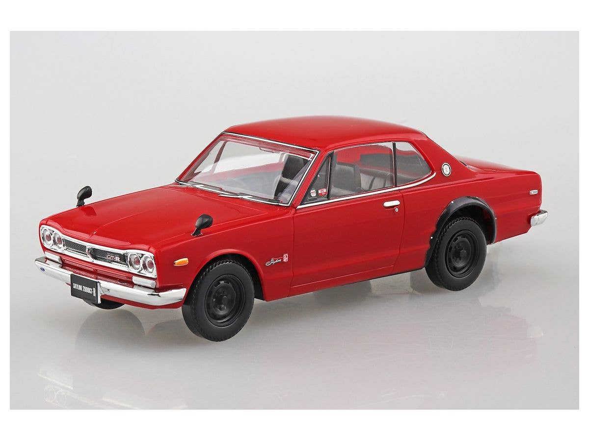 Aoshima 1/32 SNAP KIT #09-C Nissan Skyline 2000GT-R (RED) | 4905083058848