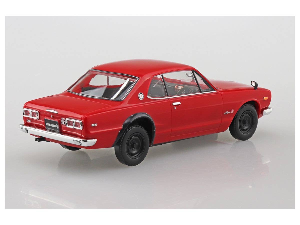 Aoshima 1/32 SNAP KIT #09-C Nissan Skyline 2000GT-R (RED) | 4905083058848