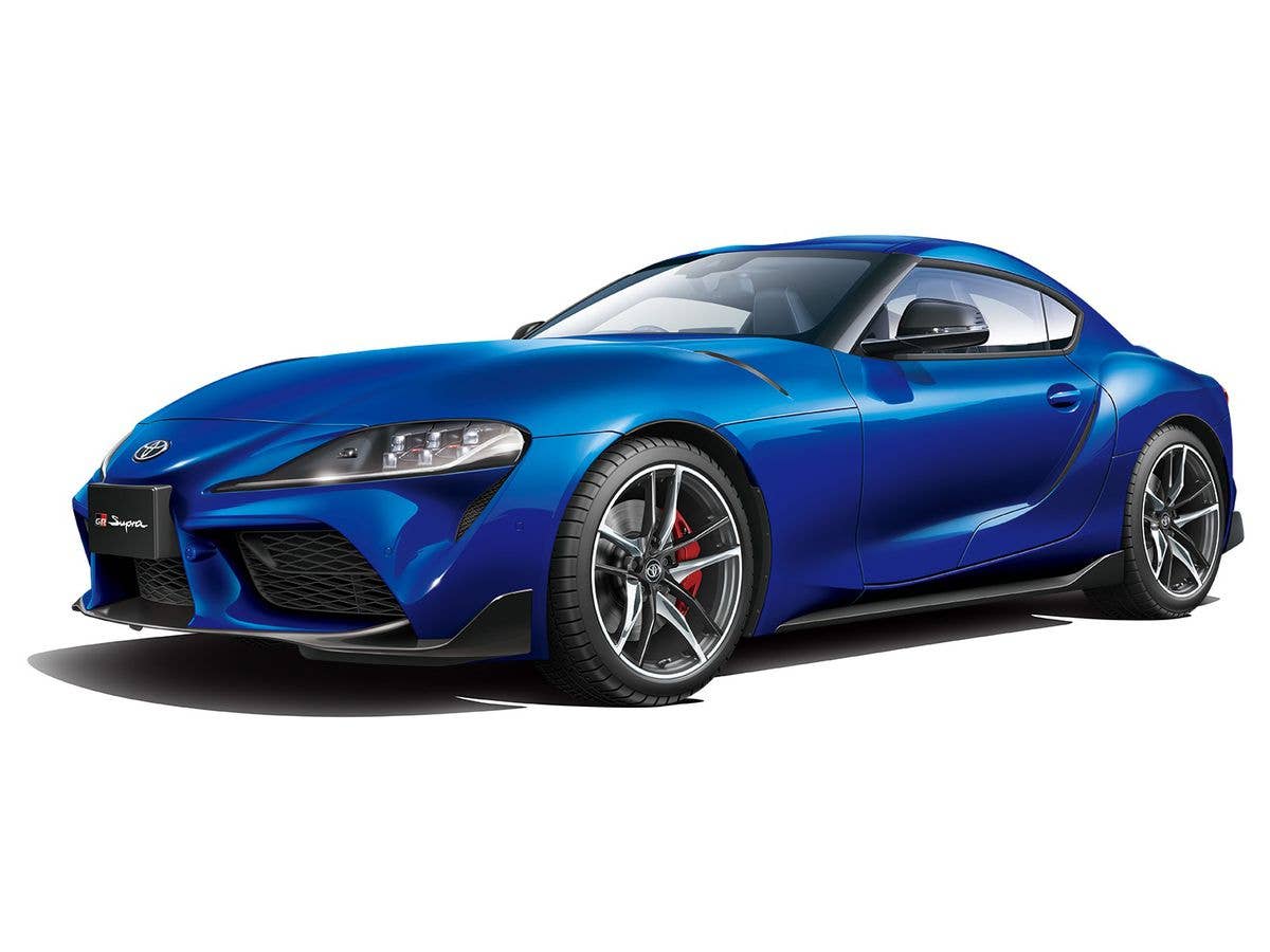 Aoshima 1/32 SNAP KIT #10-E Toyota GR Supra (Deep Blue Metallic) | 4905083058893