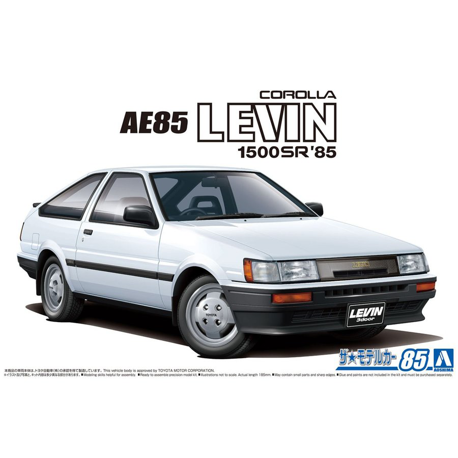 Aoshima 1/24 Toyota AE85 Corolla Levin 1500SR 85 | 4905083059685
