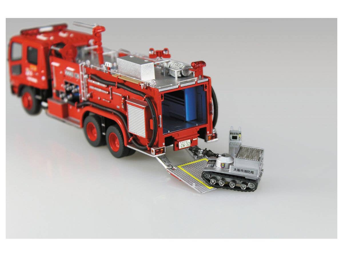Aoshima 1/72 Chemical Fire Pumper Truck (Osaka Municipal FD) | 4905083059715