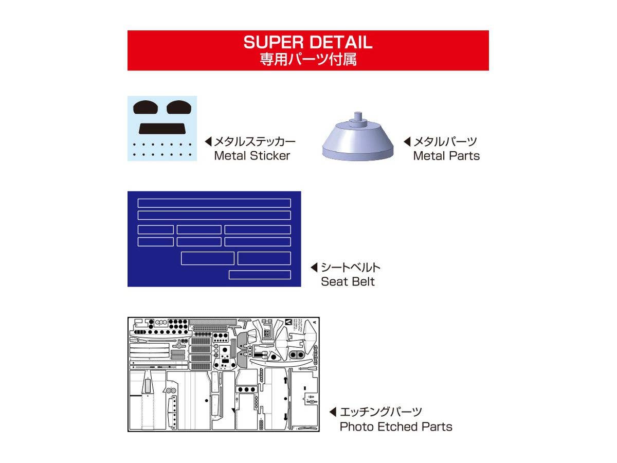 Aoshima 1/24 Nissan R30 Skyline Turbo Gr.5 Kyalami-9H-Endurance '82 Super Detail Photo Etched Metal Parts | 4905083061244