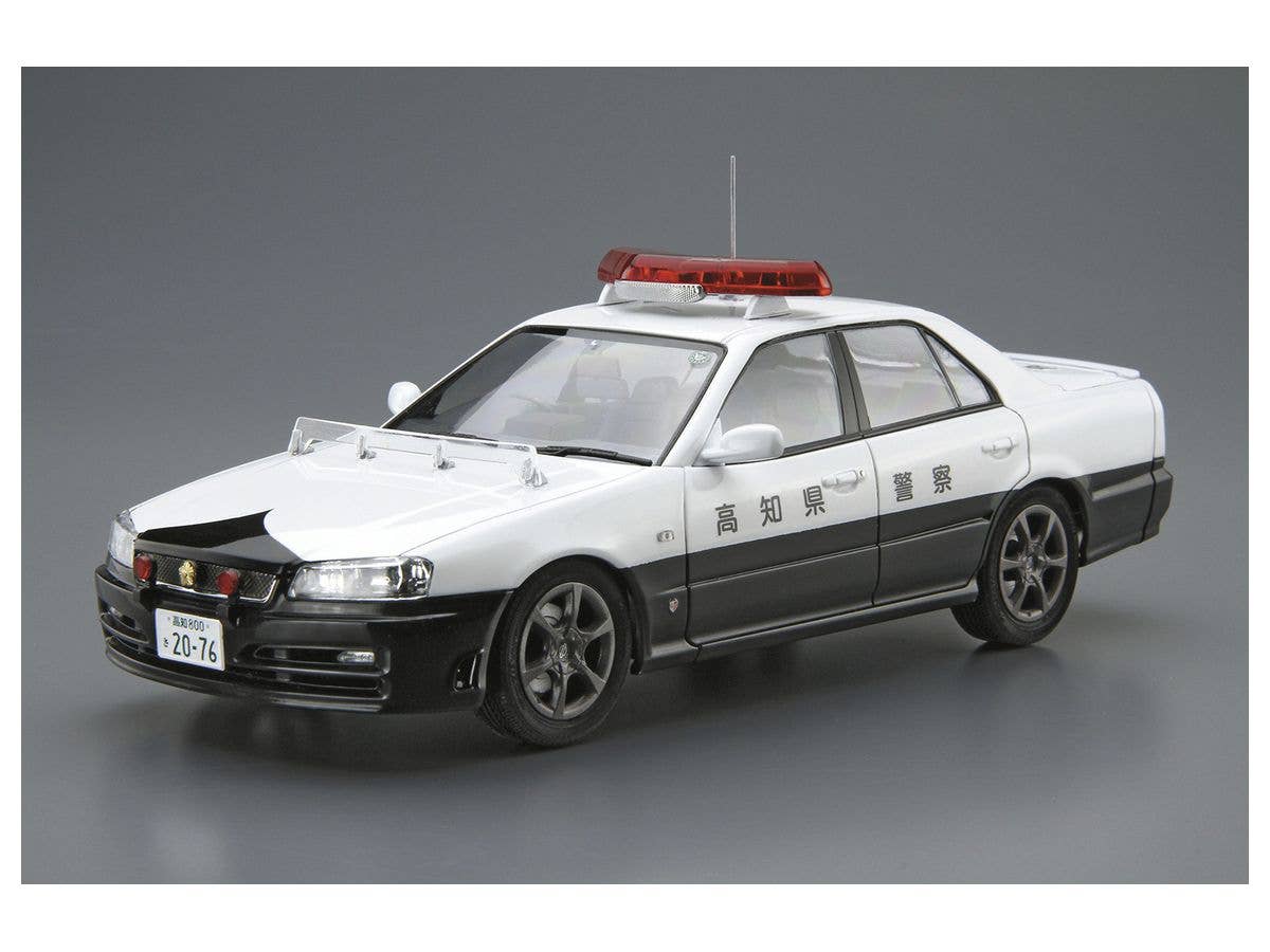 Aoshima 1/24 Nissan ER34 Skyline Patrol Car '01 | 4905083061251