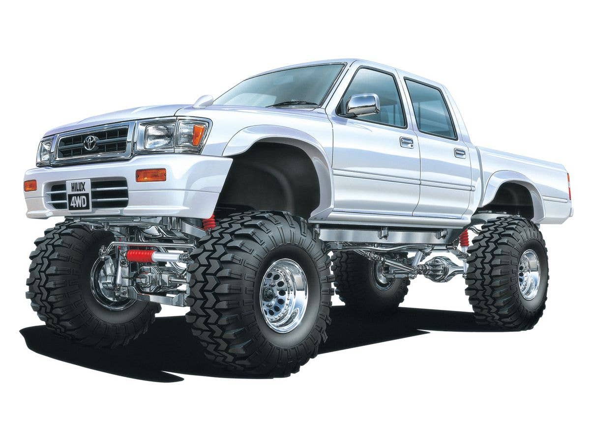 Aoshima 1/24 Toyota LN107 Hilux Pickup Double Cab Lift Up '94 | 4905083061312
