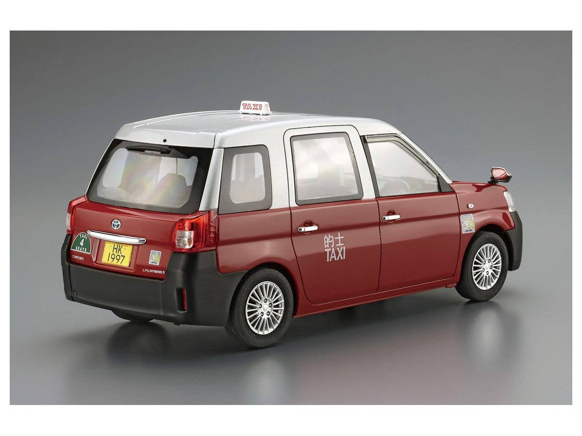 Aoshima 1/24 Toyota NTP10R Comfort Hybrid Taxi '18 Hong Kong Taxi | 4905083062234