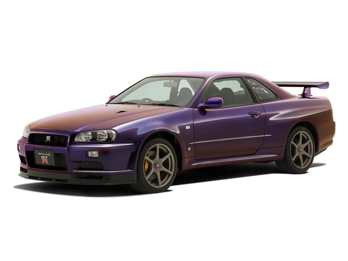 Aoshima 1/32 SNAP KIT #11-C Nissan R34 Skyline GT-R (Midnight Purple III) | 4905083062524