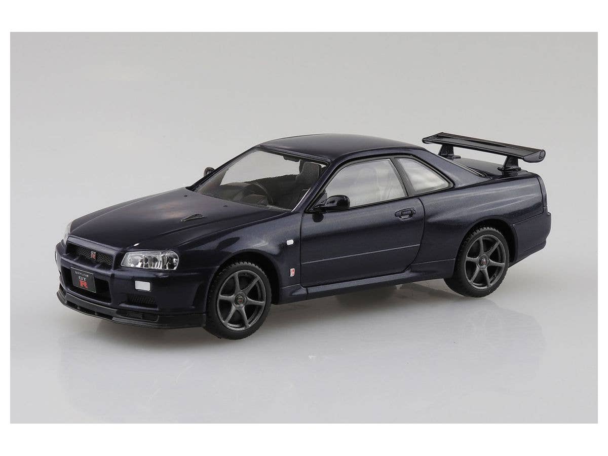 Aoshima 1/32 SNAP KIT #11-C Nissan R34 Skyline GT-R (Midnight Purple III) | 4905083062524