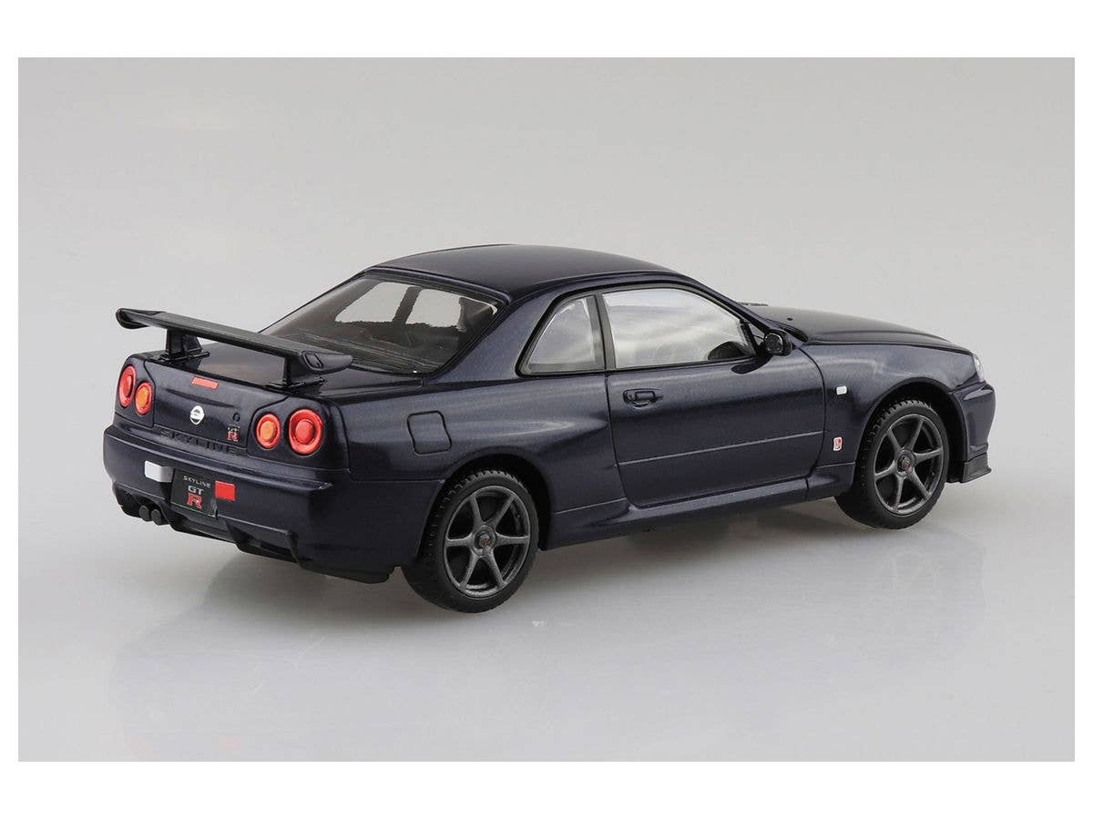 Aoshima 1/32 SNAP KIT #11-C Nissan R34 Skyline GT-R (Midnight Purple III) | 4905083062524