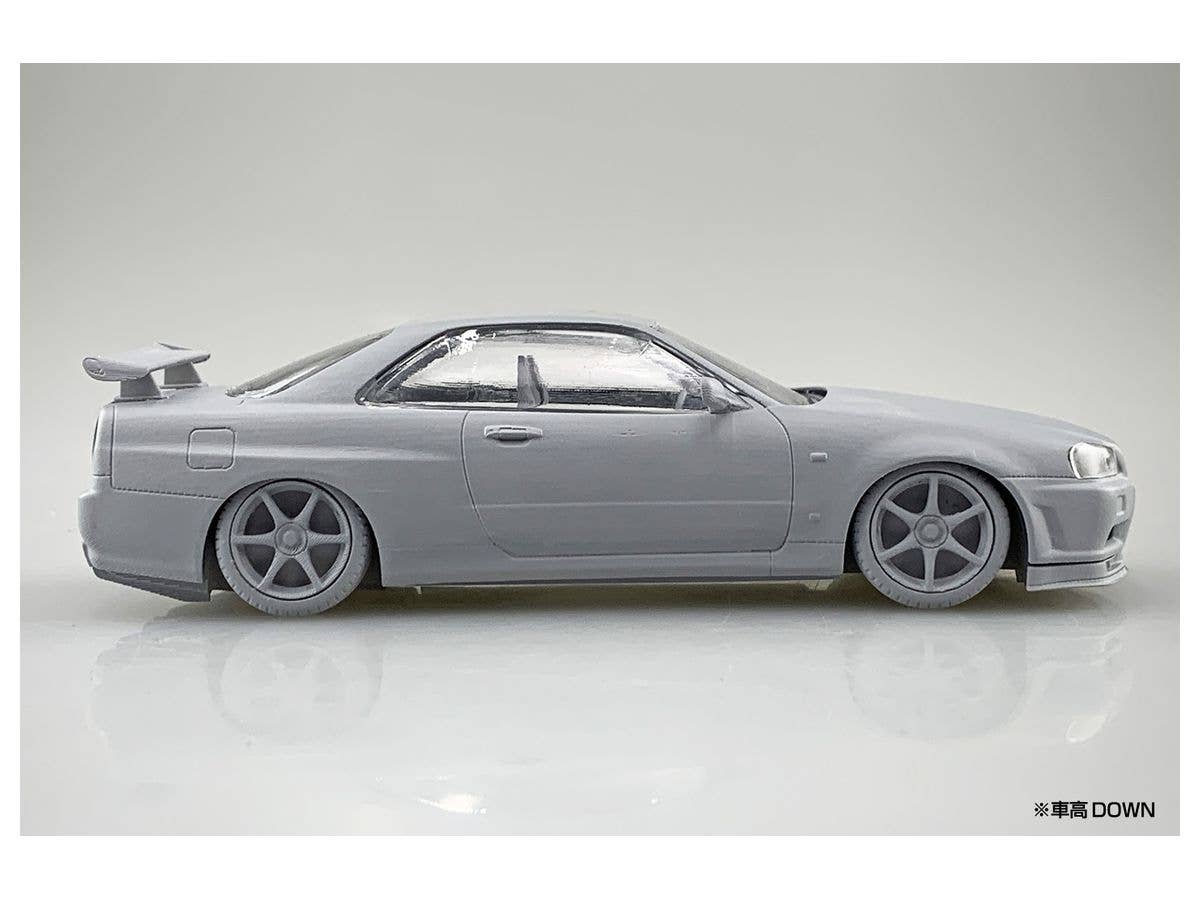 Aoshima 1/32 SNAP KIT #11-D Nissan R34 Skyline GT-R Nur(Millennium Jade) | 4905083062531