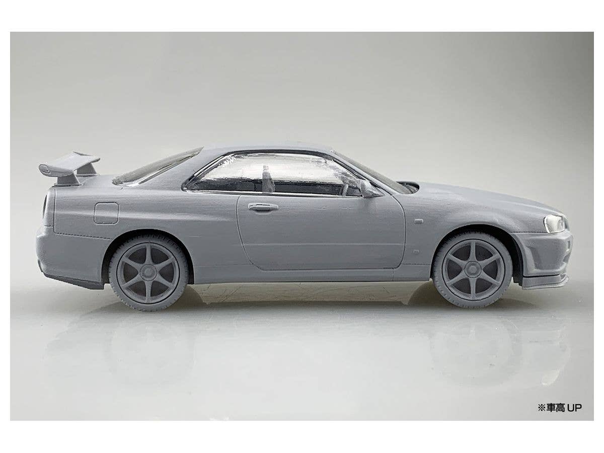 Aoshima 1/32 SNAP KIT #11-E Nissan R34 Skyline GT-R Nur(Sparkling Silver) | 4905083062548