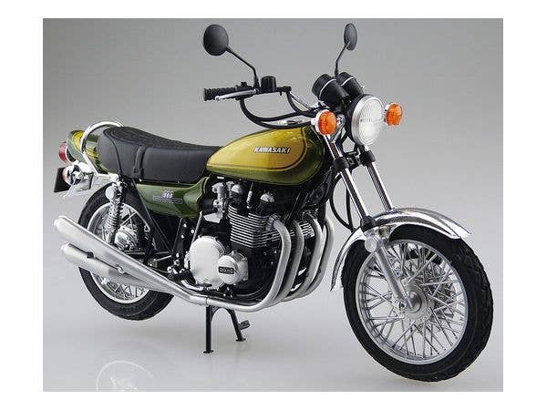 Aoshima 1/12 Kawasaki Z1 900 Super4 '73 with Custom Parts | 4905083062661