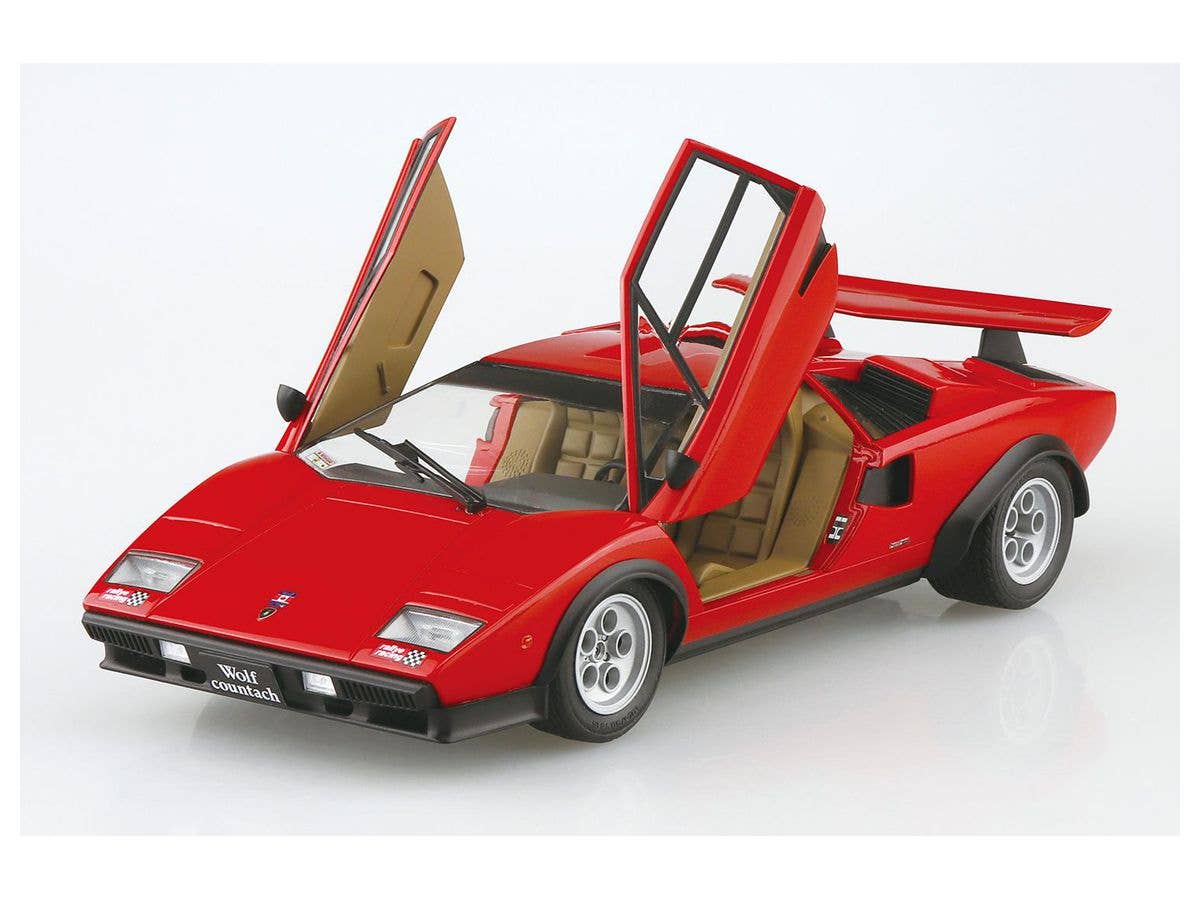 Aoshima 1/24 '75 Wolf Countach Version 1 | 4905083063361