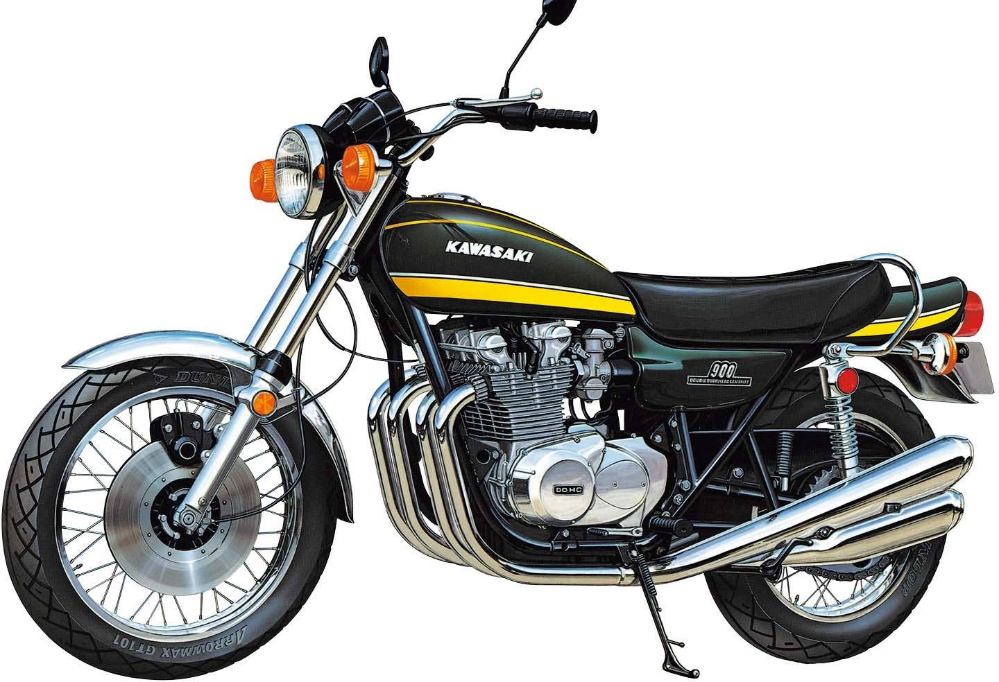 Aoshima 1/12 Kawasaki Z1A 900 Super4 '74 | 4905083063415