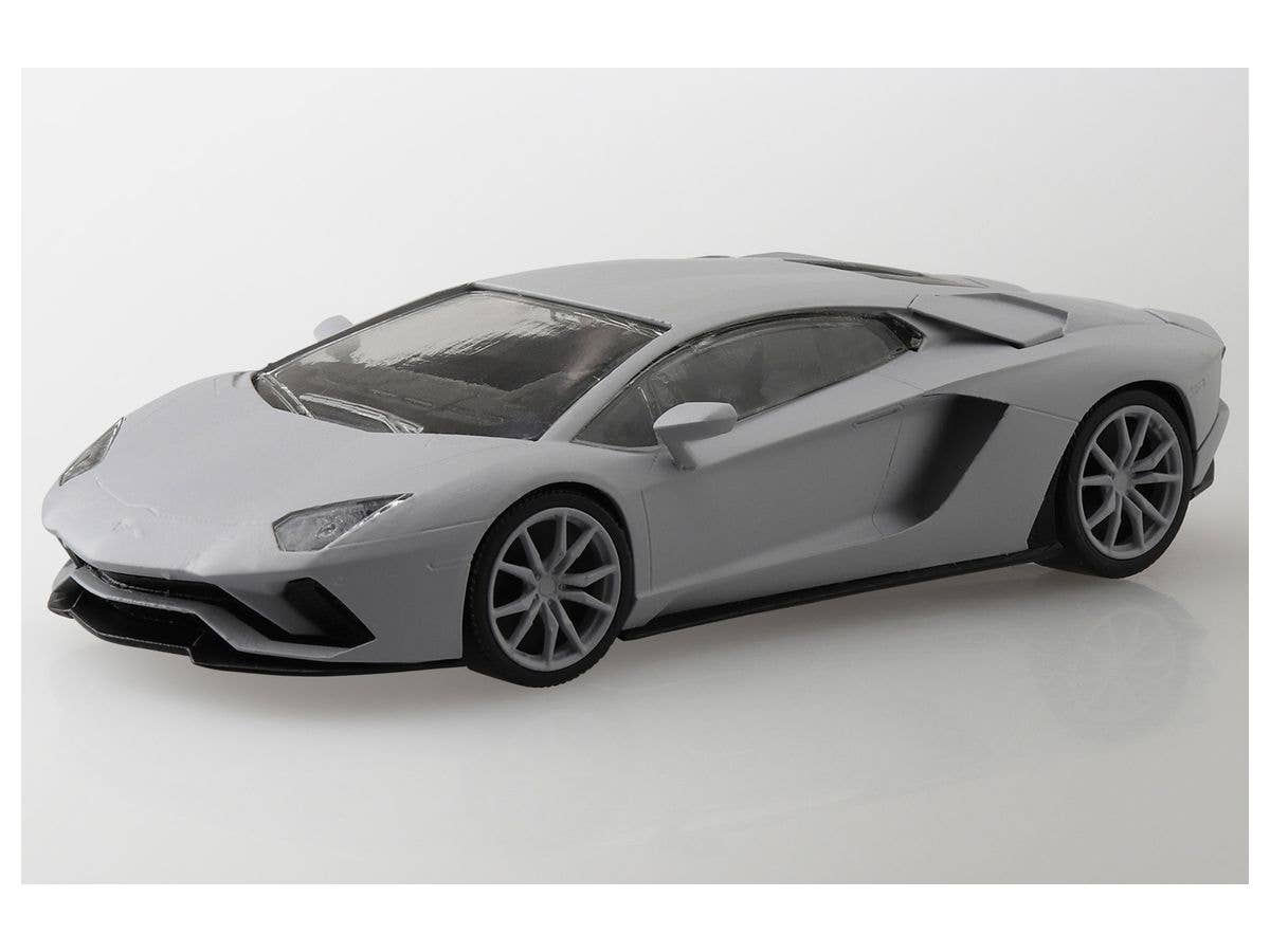 Aoshima 1/32 SNAP KIT #12-A Lamborghini Aventador S (Pearl White) | 4905083063453