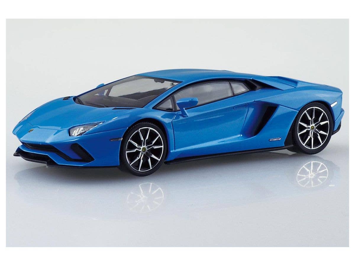 Aoshima 1/32 SNAP KIT #12-E Lamborghini Aventador S (Pearl Blue) | 4905083063491