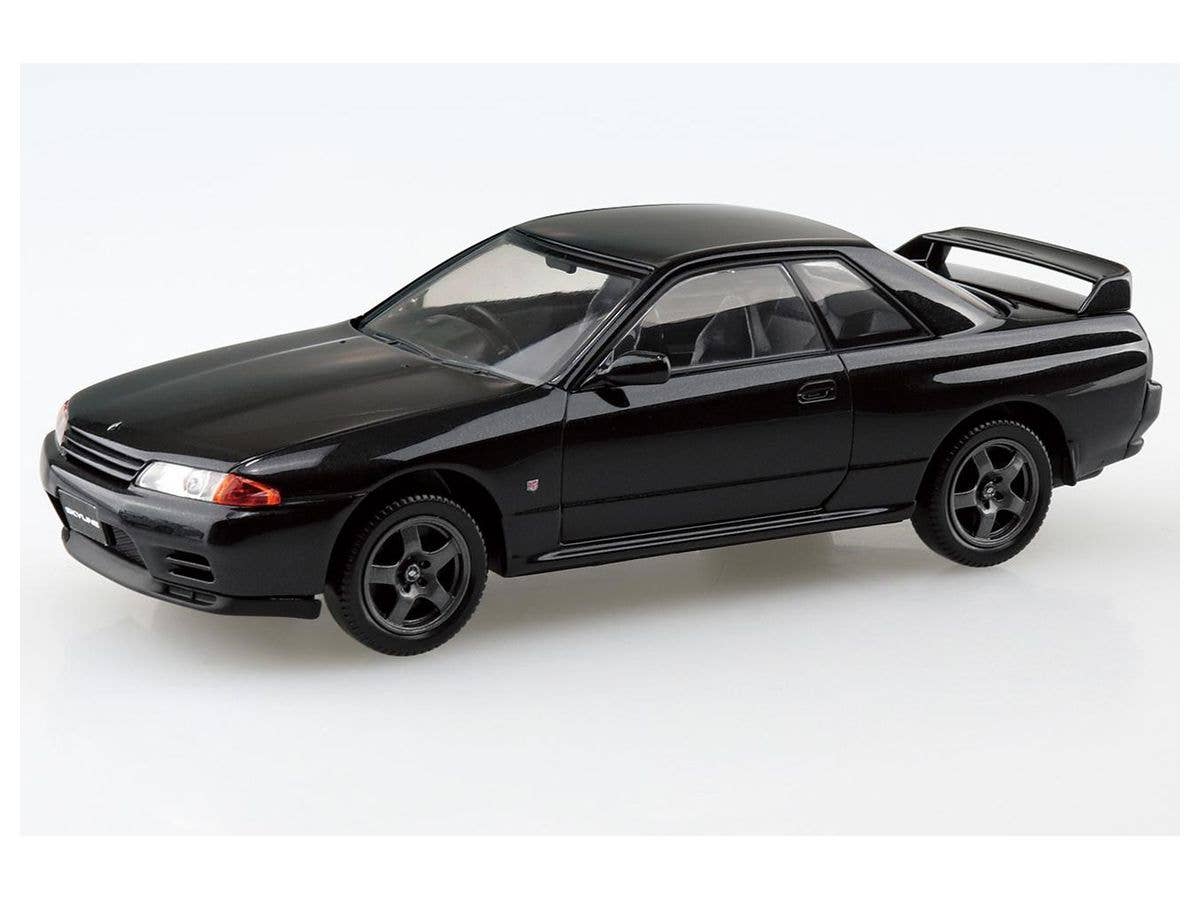 Aoshima 1/32 SNAP KIT #14-C Nissan R32 Skyline GT-R (Black Pearl Metallic) | 4905083063552