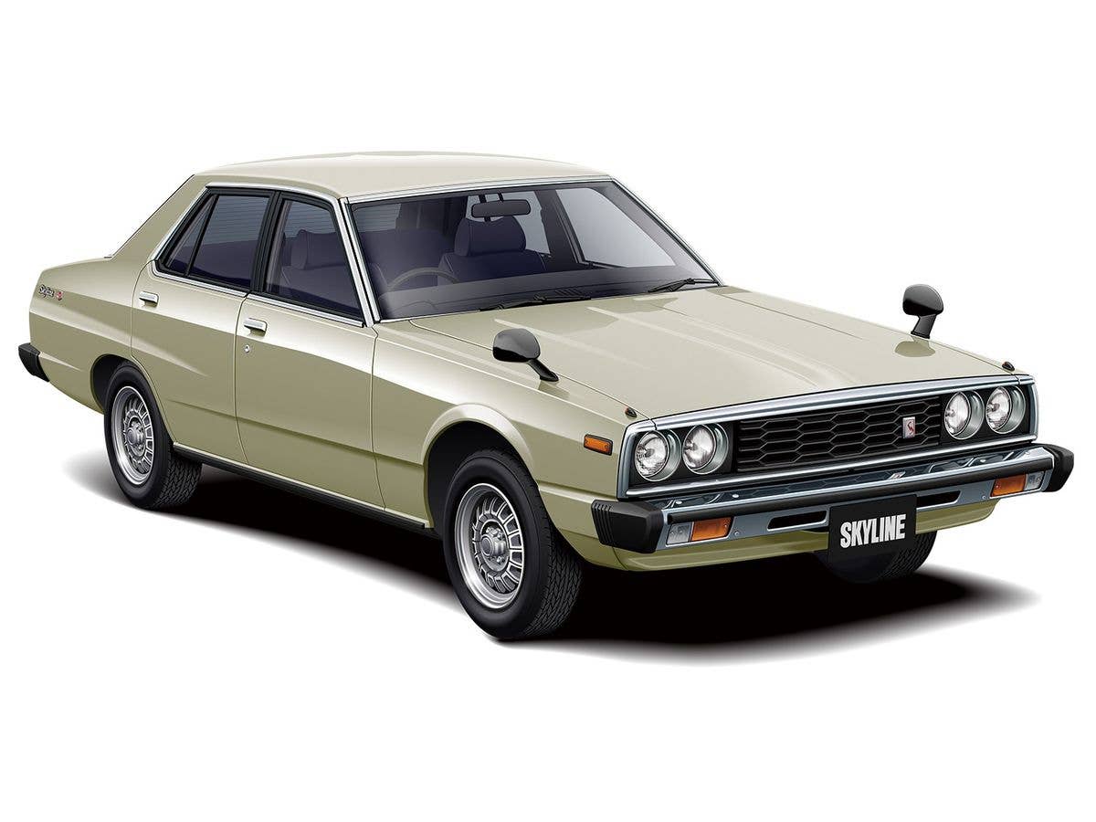 Aoshima 1/24 Nissan HGC211 Skyline 2000GT-E S '79 | 4905083063712
