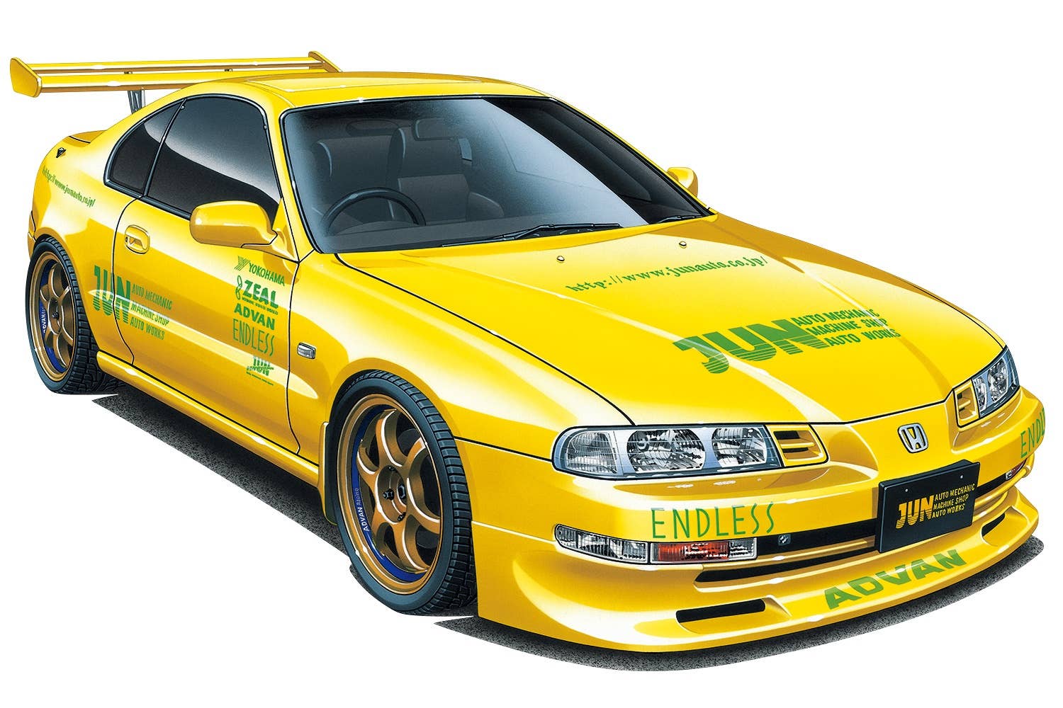 Aoshima 1/24 Jun Auto Mechanich BB1 Prelude '91 (Honda) | 4905083063989