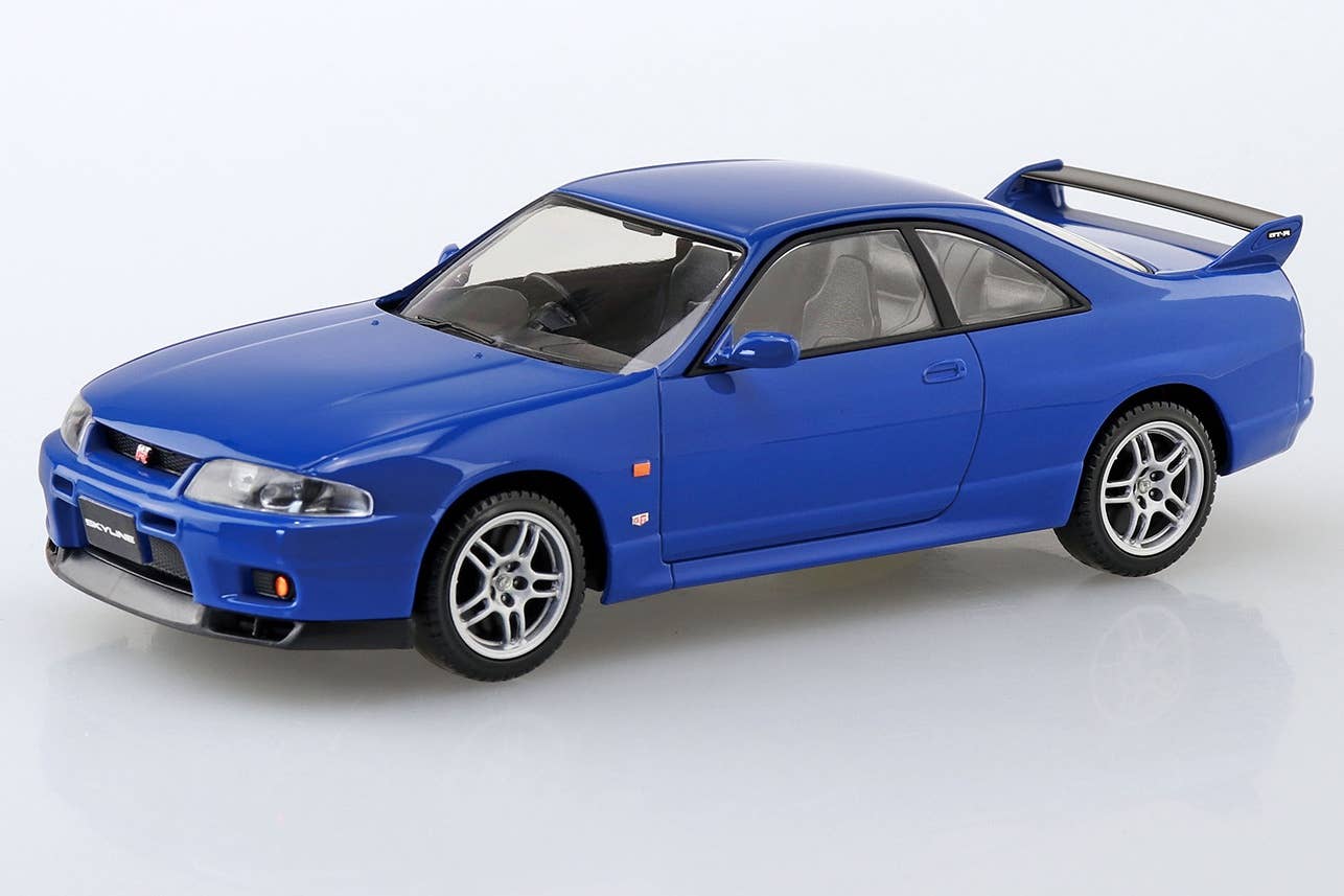 Aoshima 1/32 SNAP KIT #15-E Nissan R33 Skyline GT-R(Championship Blue) | 4905083064580