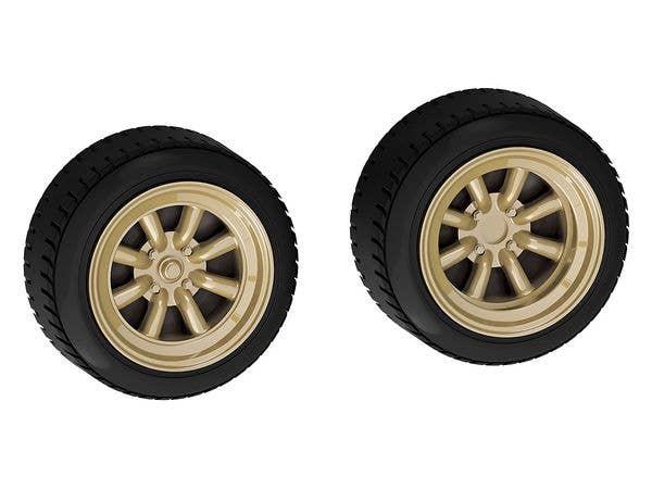 Aoshima 1/32 SNAP KIT #09-SP1 Nissan Skyline 2000 GT-R Custom Wheel (Silver) | 4905083064702