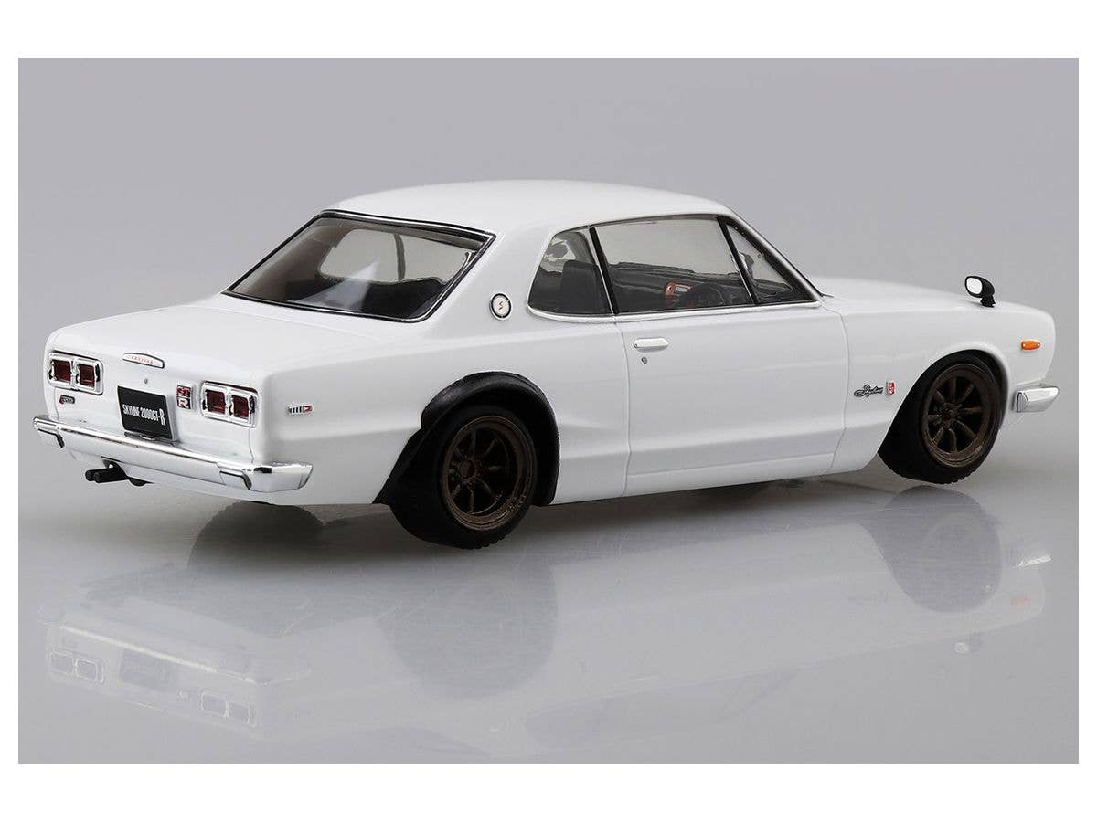 Aoshima 1/32 SNAP KIT #09-SP2 Nissan Skyline 2000 GT-R Custom Wheel (White) | 4905083064719