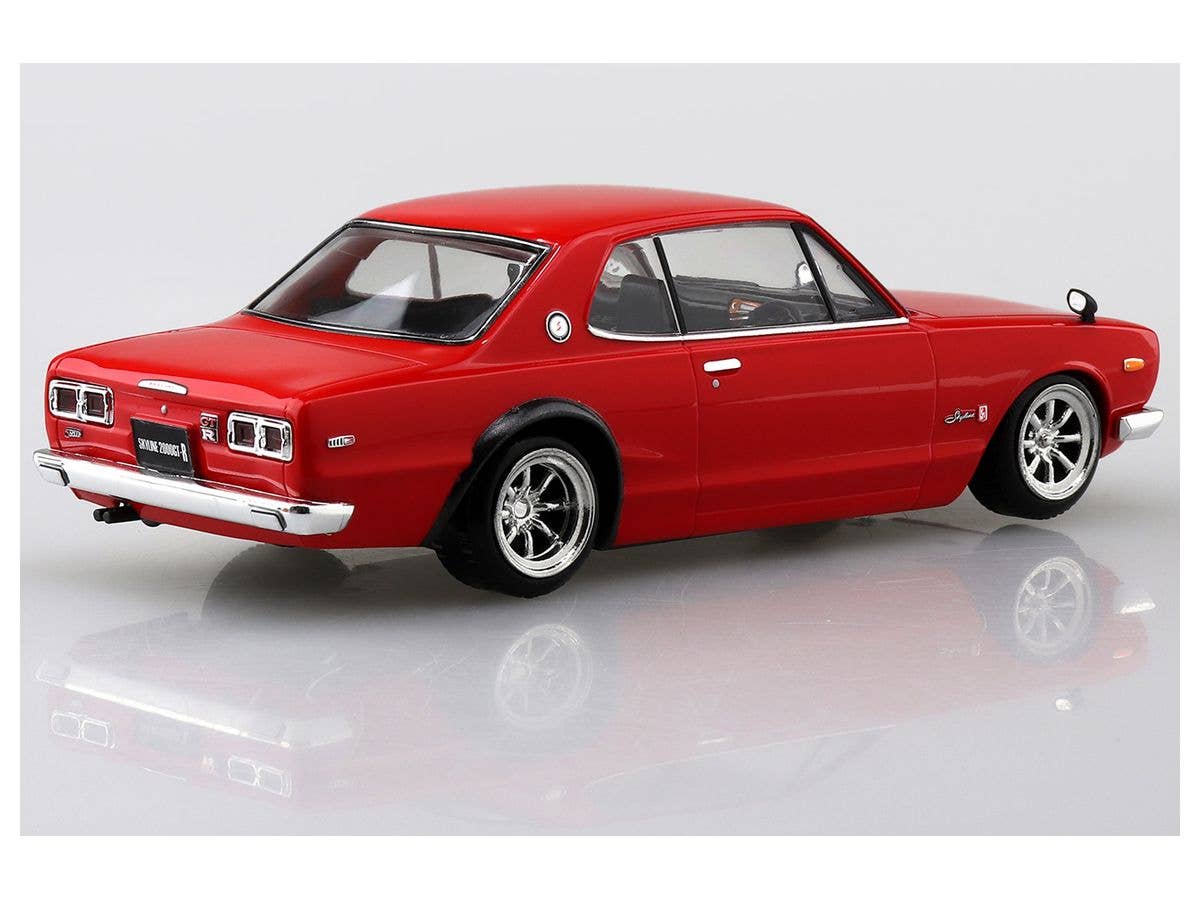 Aoshima 1/32 SNAP KIT #09-SP3 Nissan Skyline 2000 GT-R Custom Wheel (Red) | 4905083064726