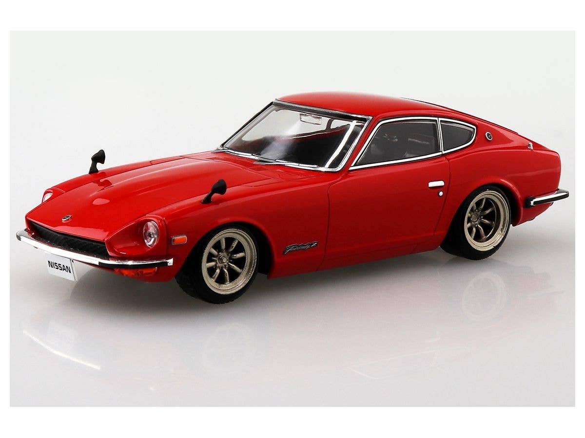 Aoshima 1/32 SNAP KIT #13-SP1 Nissan S30 Fairlady Z Custom Wheel (Red) | 4905083064740