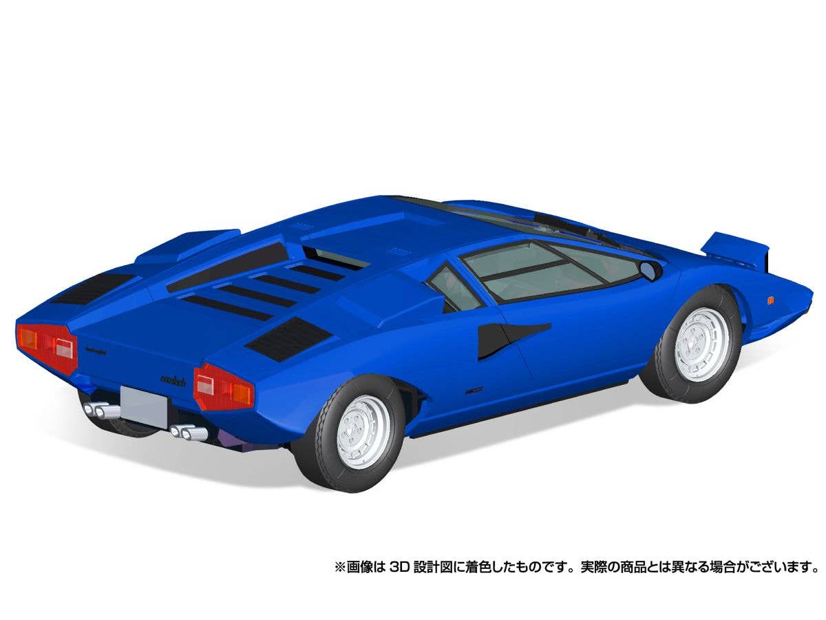 Aoshima 1/32 SNAP KIT #20-E Lamborghini Countach LP400(Blue) | 4905083065372