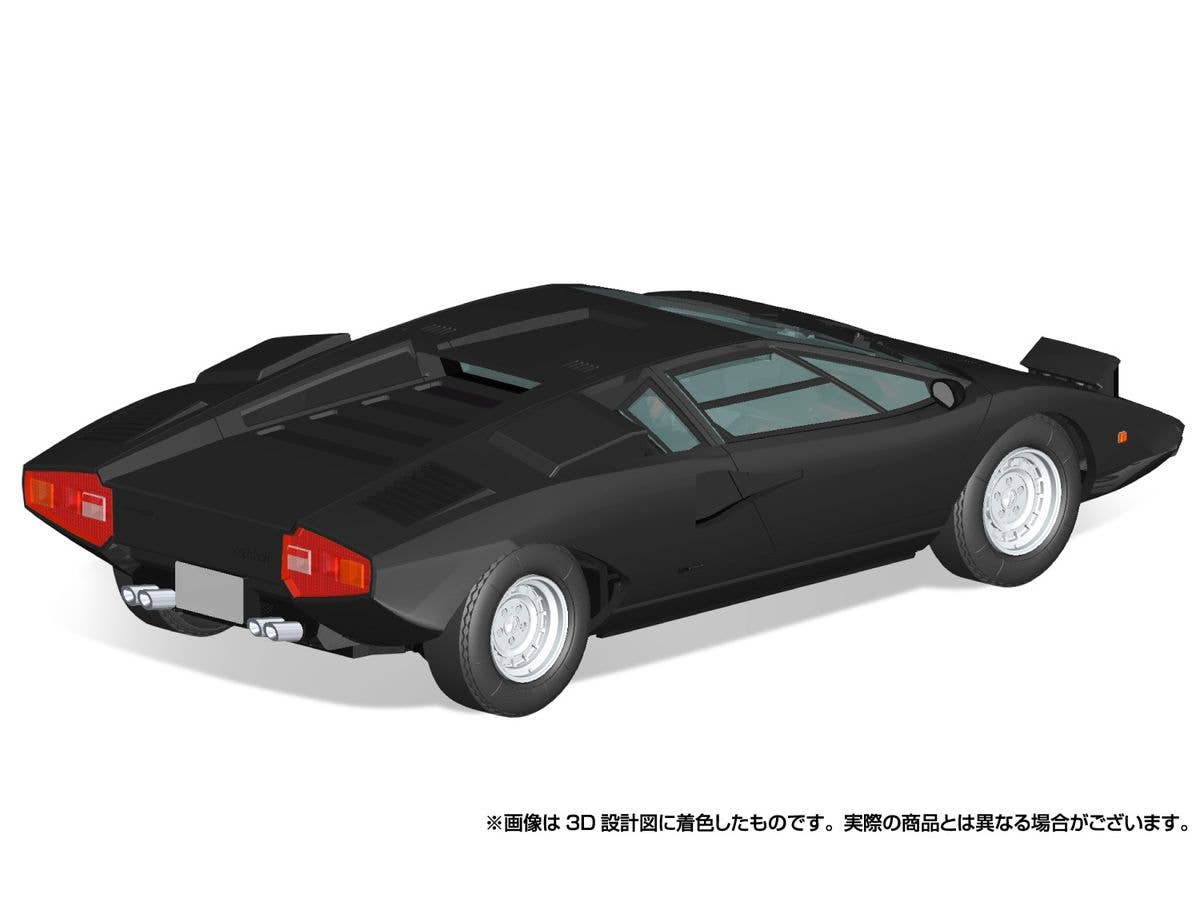 Aoshima 1/32 SNAP KIT #20-F Lamborghini Countach LP400(Black) | 4905083065389