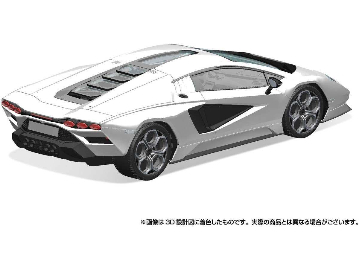 Aoshima 1/32 SNAP KIT #19-A Lamborghini Countach LPI 800-4(White) | 4905083065396
