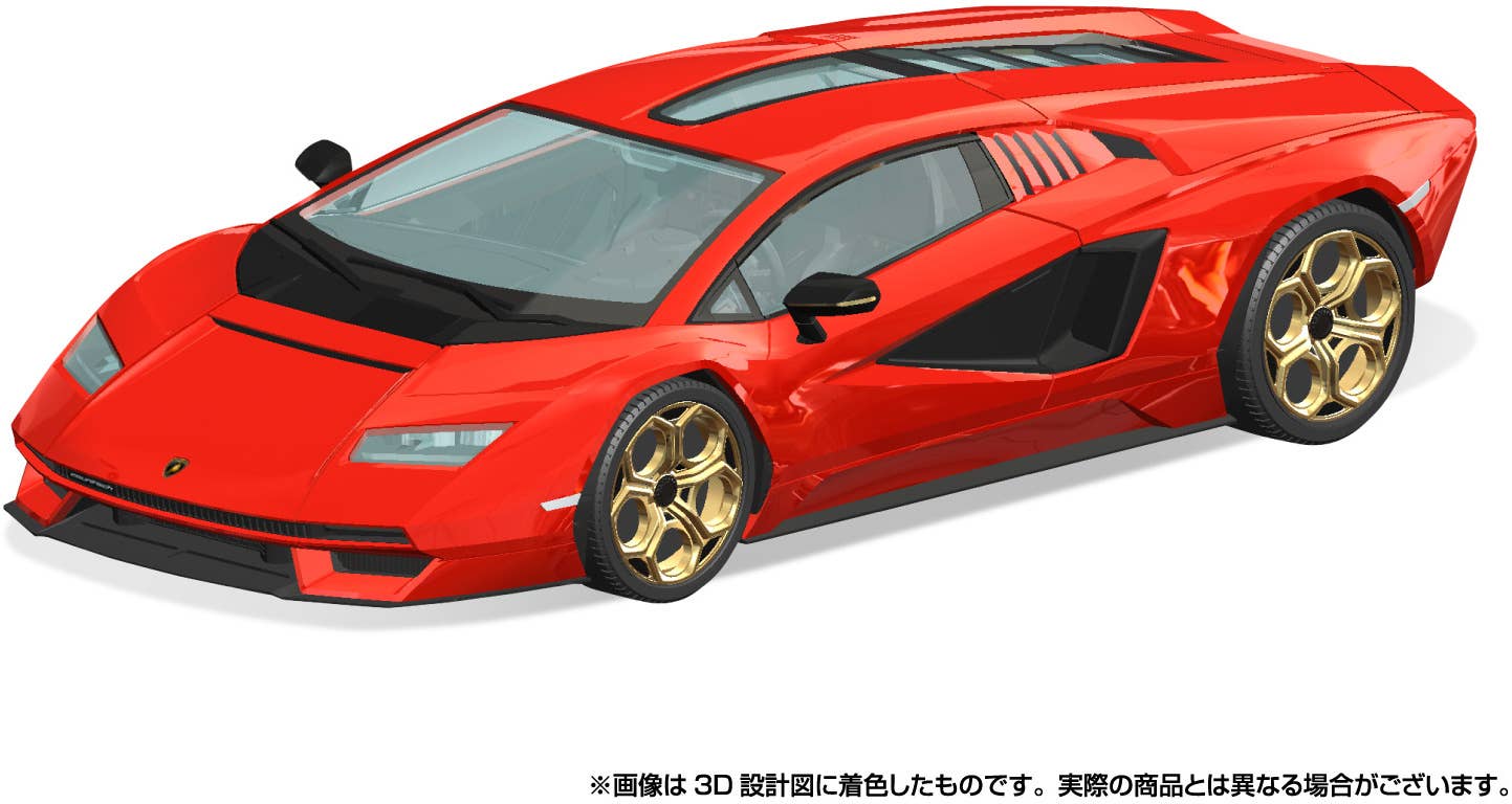 Aoshima 1/32 SNAP KIT #19-B Lamborghini Countach LPI 800-4(Red) | 4905083065402