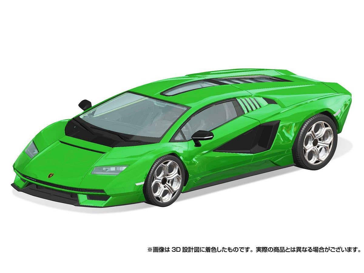 Aoshima 1/32 SNAP KIT #19-E Lamborghini Countach LPI 800-4(GREEN) | 4905083065433