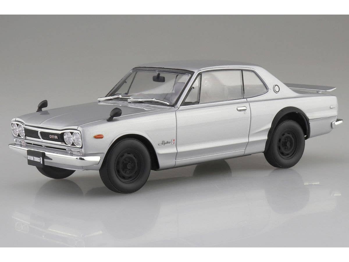 Aoshima KPGC10 SKYLINE HT GT-R 1970 Silver | 4905083065891