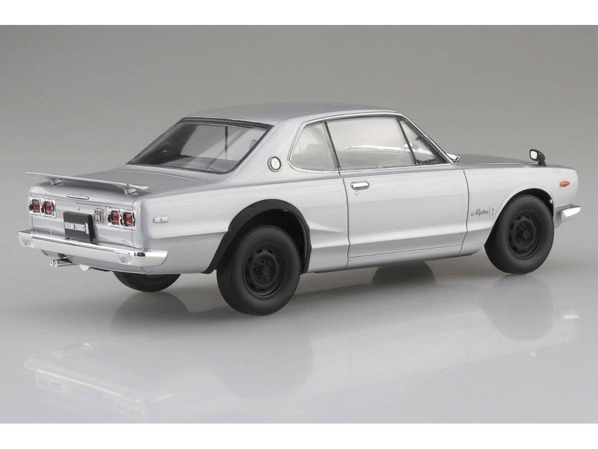 Aoshima KPGC10 SKYLINE HT GT-R 1970 Silver | 4905083065891