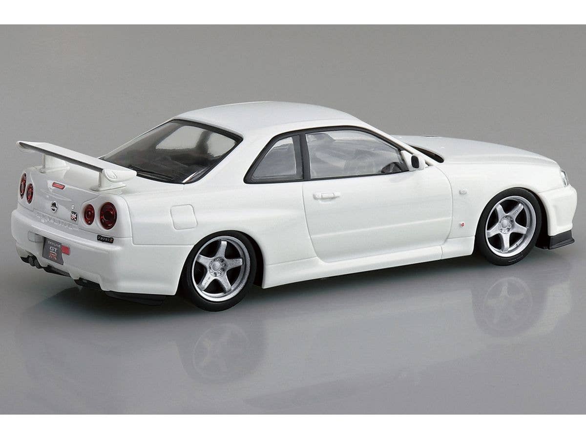 Aoshima NISSAN R34 SKYLINE GT-R CUSTOM WHEEL(WHITE PEARL) | 4905083066324
