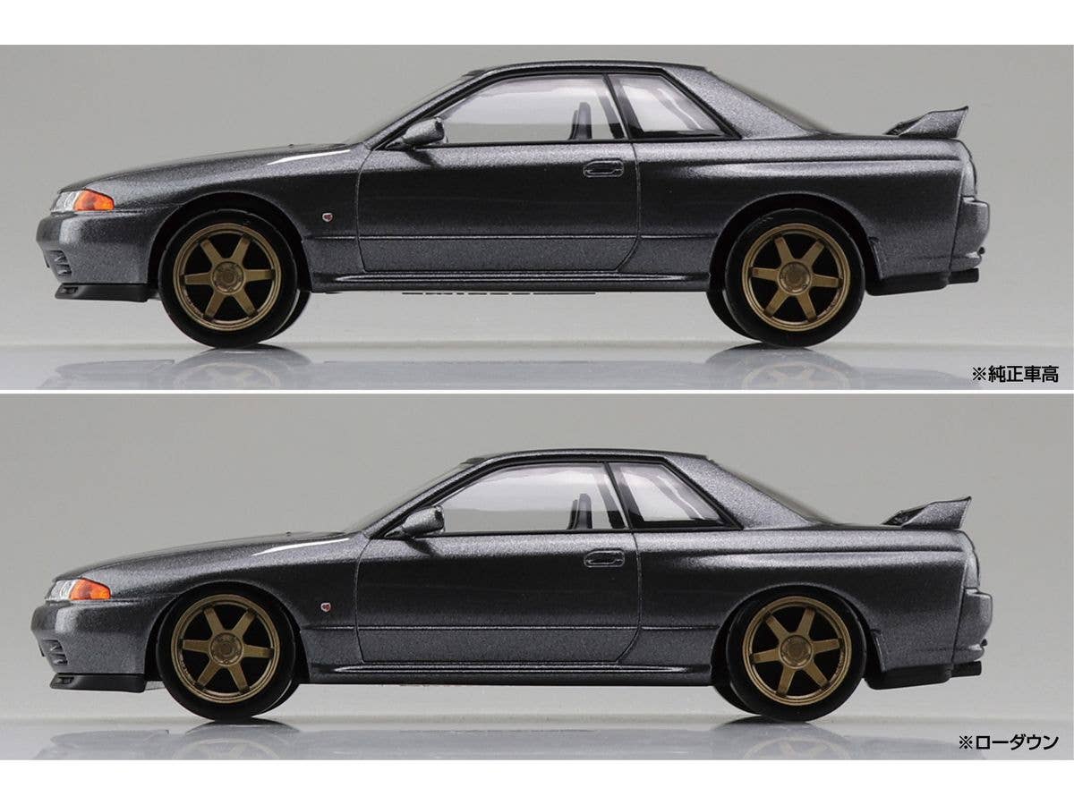 Aoshima 1/32 SNAP KIT Nissan R32 Skyline GT-R Custom Wheels (Gun-gray Metallic) | 4905083066348