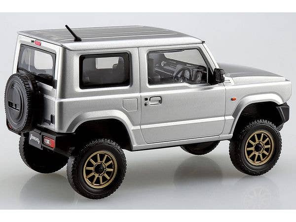 Aoshima 1/32 SNAP KIT #08-SP4 Suzuki Jimny Custom Wheel (Silky Silver Metallic) | 4905083066812