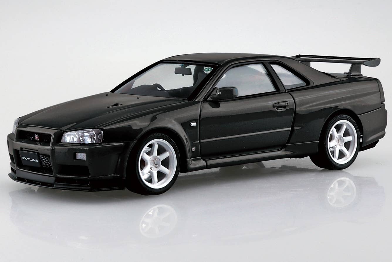 Aoshima 1/24 Nissan BNR34 Skyline GT-R V-spec II '02 Custom Wheel | 4905083066959