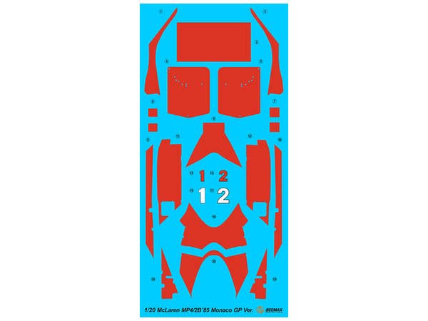 Aoshima Beemax 1/20 McLaren MP4/2B '85 MONACO GP Ver. | 4905083081914