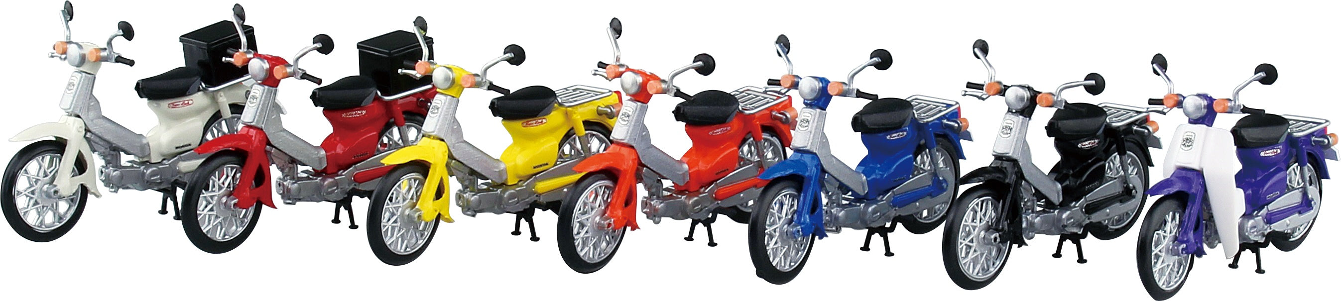 Aoshima 1/32 Honda Super Cub collection, Blind Box of 8